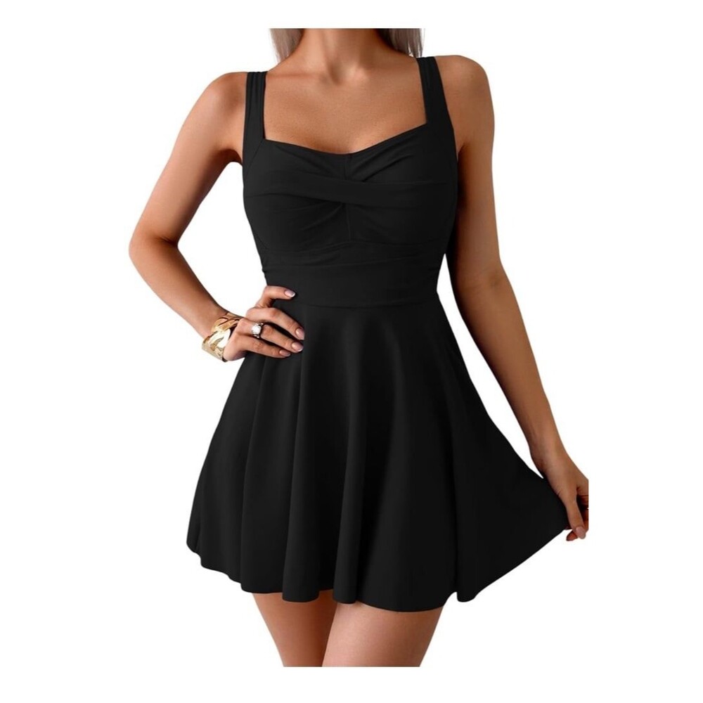 NWT B2PRITY One Piece Swimdress Swimsuit for Women Tummy Control Wrap Size M - Picture 5 of 12